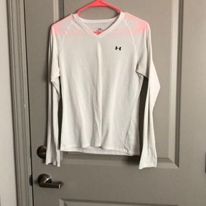 UA plain white long sleeve
